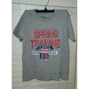 BOSTON RED SOX 2017 boys spring training shirt SMALL preowned gray